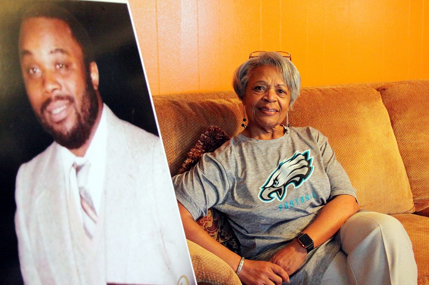 East Mississippi Community College will host Black History Month programs at its Golden Triangle and Scooba campuses. The Golden Triangle program will include a building dedication in honor of Johnny W. Fisher, who passed away last year. Pictured here is Fisher’s wife, Currie Jean Brewer Fisher, at right, with a photo of her husband.