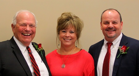EMCC Vice President for Institutional Advancement Nick Clark, at left, retired July 30. Since Clark’s retirement, Gina Cotton, center, has been named director of Alumni Affairs and Foundation Operations. Marcus Wood, at right, is now executive director of College Advancement.