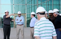 On July 13, officials from the Mississippi House and Senate, the Mississippi Department of Finance and Administration, and the Bureau of Building, Grounds and Real Property Management toured our Center for Manufacturing Technology Excellence 2.0, which is under construction at the entrance to the Golden Triangle Regional Global Industrial Aerospace Park in Lowndes County.