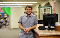 Poet and East Mississippi Community College alumnus Charles Thomas “C.T.” Salazar was a guest lecturer for the Thursday, Sept. 6, Creative Writing class at the college’s Golden Triangle campus. 