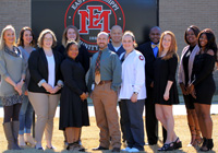 Twelve East Mississippi Community College students enrolled in the Associate Degree Nursing (ADN) and Licensed Practical Nursing (LPN) programs were presented scholarships by the Mississippi Board of Nursing and the Office of Nursing Workforce.