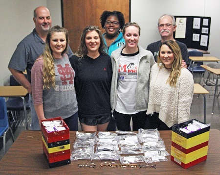 Students in EMCC’s Ophthalmic Technology program have already completed dozens of pairs of eyeglasses which will be donated during an upcoming mission trip to Haiti by Shared Vision International of Lincoln, Neb.