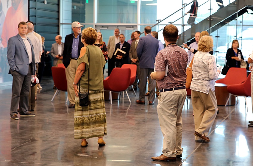 Appalachian Regional Commission Federal Co-Chair Tim Thomas and delegates from the agency toured East Mississippi Community College’s Communiversity Tuesday, July 16.