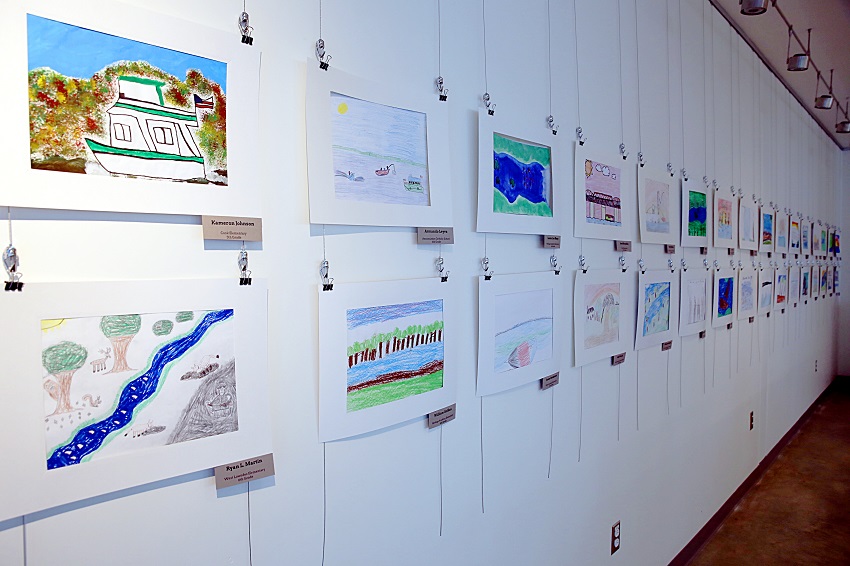 Artwork by area elementary school students is on display at East Mississippi Community College’s Golden Triangle campus and a reception that is open to the public will be held for the artists March 21.