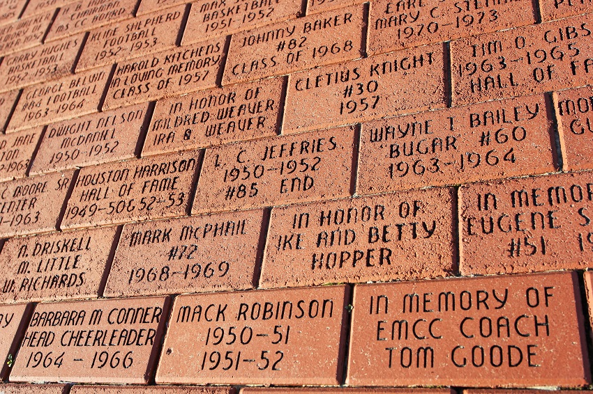 The EMCC Development Foundation is selling engraved brick pavers for a limited time at Sullivan-Windham Field and at Chapel in the Pines.