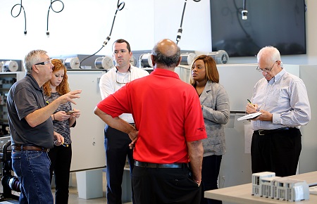 A group from Jackson, Tenn., tour East Mississippi Community College's Communiversity.