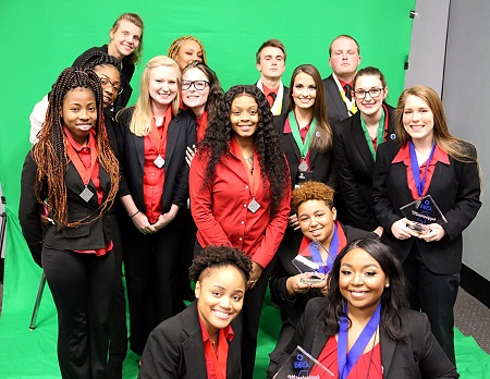 East Mississippi Community College students enrolled in the Business & Marketing Management Technology program took part in the Mississippi Collegiate DECA’s 2019 Career Development Conference.