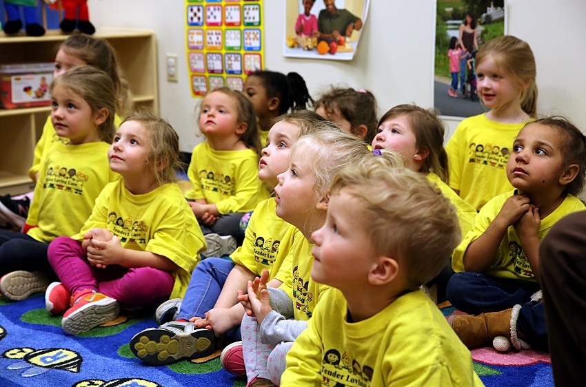 Children from Tender Loving Care Creative Learning Academy in New Hope take part in Story Time during a March 27 visit to the Early Childhood Academy on East Mississippi Community College’s Golden Triangle campus. The Early Childhood Academy will give away free school supplies to children in kindergarten through third grades during a July 30 Back to School Bash.