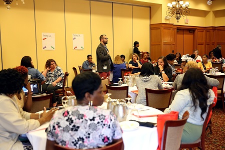 Representatives from  child care centers and Head Start centers in Clay, Kemper, Lowndes, Noxubee, Oktibbeha and Webster counties attended a training session at East Mississippi Community College’s Lion Hills Center that was hosted by the Early Childhood Academy, which has launched a pilot program to help the facilities prepare children for entry into the public school system.