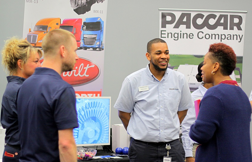 Hundreds of people attended East Mississippi Community College’s annual job fair last year. The job fair returns April 2 in the Lyceum auditorium on the Golden Triangle campus.