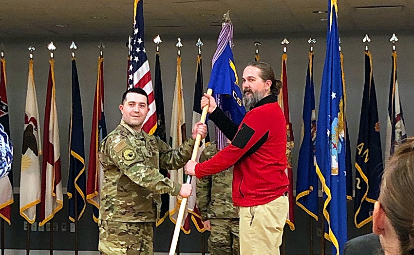 East Mississippi Community College Information Systems Technology Department Director Brandon Sesser was named an Honorary Commander of the 14th Communications Squadron at Columbus Air Force Base during an induction ceremony that took place Tuesday, Jan. 21.