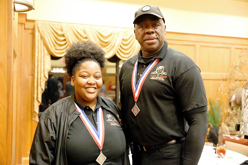 East Mississippi Community College sophomores Brianna Tate, at left, and Herman Peters, both of Columbus, each earned first and second place finishes at the Mississippi Collegiate DECA 2020 Career Development Conference.