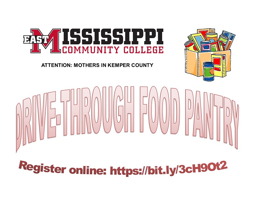 East Mississippi Community College has been awarded a $5,000 grant that will be used in part to create a drive-through food pantry for mothers who reside in Kemper County.