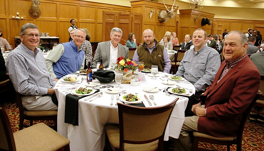 Renasant Bank was the presenting sponsor for the 17th Annual Billy Joe Cross Wild Game Dinner & Auction. Here are some of the attendees at one of the two tables reserved by Renasant Bank.