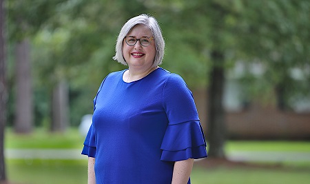Dr. Emily Warren was named East Mississippi Community College’s 2020 Alumna of the Year during the college’s Oct. 9 Homecoming football game. 