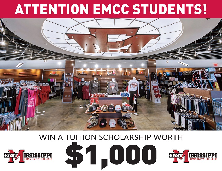 Submit your design for a new EMCC bookstore logo and name. The student with the winning submission will receive a $1,000 tuition scholarship.