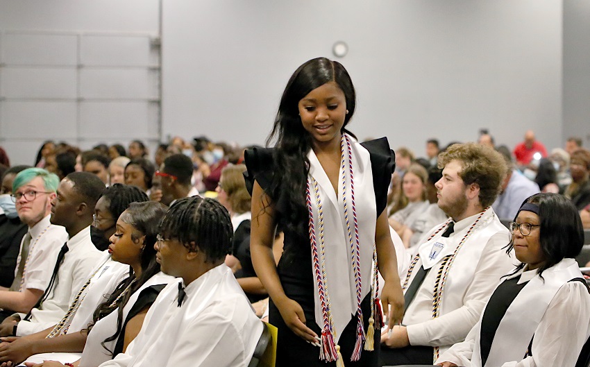 Golden Triangle Early College High School seniors were honored the night of Thursday, May 12, during Senior Night in the Lyceum Auditorium on East Mississippi Community College’s Golden Triangle campus.