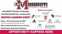 East Mississippi Community College’s Division of Nursing and Allied Health will host a health fair April 28 from 1 p.m. to 4 p.m. at The Communiversity.