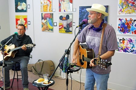 The Cherry Marshall Band, featuring former EMCC art instructor Terry Cherry, at right, performs during last year’s Pine Grove Arts Festival, which returns this year April 19-21. 