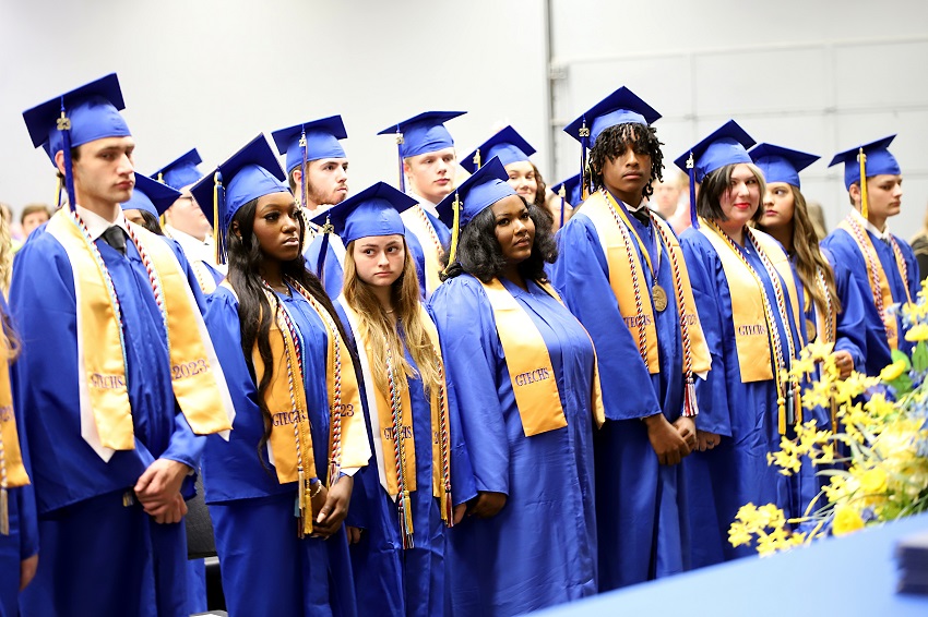 A graduation ceremony for the Golden Triangle Early College High School took place May 20 in the Lyceum Auditorium on East Mississippi Community College’s Golden Triangle campus.
