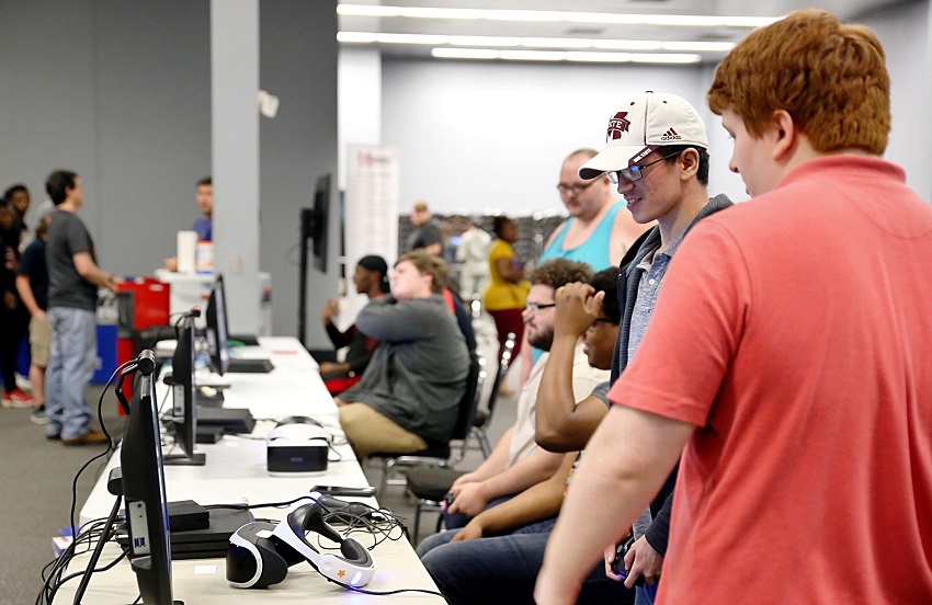 East Mississippi Community College’s Information Systems Technology department will host a LAN Party for gamers at The Communiversity on March 31. In this EMCC file photo, gamers participate in a LAN Party at EMCC’s Golden Triangle campus a couple of years ago.