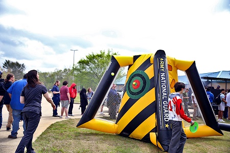 Students enjoy the day during last year’s Pine Grove Arts Festival on East Mississippi Community College’s Golden Triangle campus. The festival returns to the Golden Triangle campus on April 18.