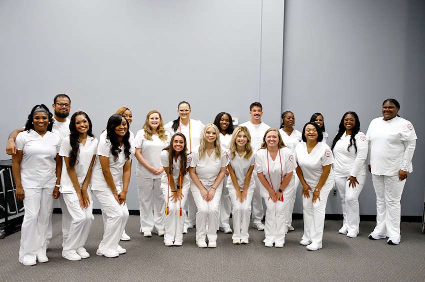 A commencement ceremony took place for graduates of East Mississippi Community College’s Practical Nursing program the morning of July 25 in the Lyceum Auditorium on the college’s Golden Triangle campus. 