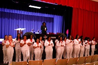 Twenty-one students who graduated from the Practical Nursing program on East Mississippi Community Scooba campus participated in a commencement ceremony that took place Wednesday, Dec. 13, in the Stennis Hall Auditorium.