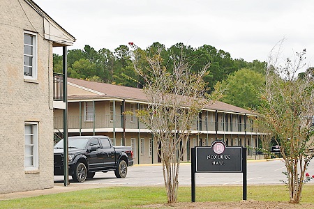 The two oldest dormitories on EMCC’s Scooba campus, Noxubee Hall, at left, and Lauderdale Hall, background, are vacant and will be demolished. Plans are in the works to construct apartment-style student housing that will be situated around the Scooba campus. 