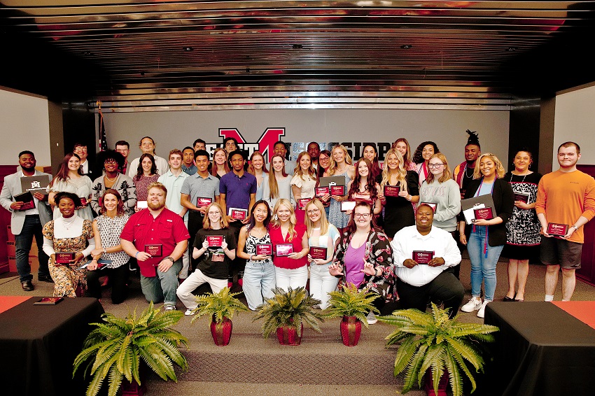 East Mississippi Community College instructors in academic, career technical, Workforce and Community Services, and Nursing and Health Sciences programs of study on our Golden Triangle campus, The Communiversity and the Lion Hills Center recognized their outstanding students from the past year during the annual Awards Day program that took place April 23 in the Lyceum Auditorium on the Golden Triangle campus. 