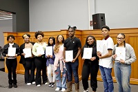 Golden Triangle Early College High School students were inducted into three honor societies Feb. 2 during a ceremony that took place in the Lyceum Auditorium on East Mississippi Community College’s Golden Triangle campus.