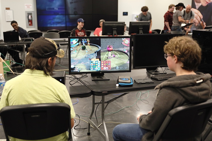 The Information System Technology department at East Mississippi Community College will host a Local Area Network Party for gamers on April 5 at The Communiversity. Here, gamers participate in last year’s event.