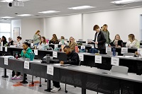 Space in the Douglas Building adjacent to the former Center for Manufacturing Technology Excellence on East Mississippi Community College’s Golden Triangle campus were renovated and now house Division of Nursing and Health Sciences programs. Here, a wall was removed between two classrooms in to accommodate large class sizes in some of the nursing programs. 