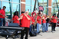 East Mississippi Community College Mighty Lion Band’s New Orleans-style brass band performs during last year’s Pine Grove Arts Festival on the college’s Golden Triangle campus. The festival returns this year April 2-3 on the Scooba campus and April 9 on the college’s Golden Triangle campus.