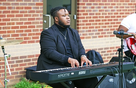 East Mississippi Community College Mighty Lion Band member Ormani Smith performs during last year’s Pine Grove Arts Festival on the college’s Scooba campus. The festival returns this year April 2-3 on the Scooba campus and April 9 on the college’s Golden Triangle campus.