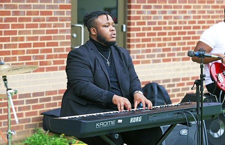 East Mississippi Community College Mighty Lion Band member Ormani Smith performs during last year’s Pine Grove Arts Festival on the college’s Scooba campus. The festival returns this year April 2-3 on the Scooba campus and April 9 on the college’s Golden Triangle campus.