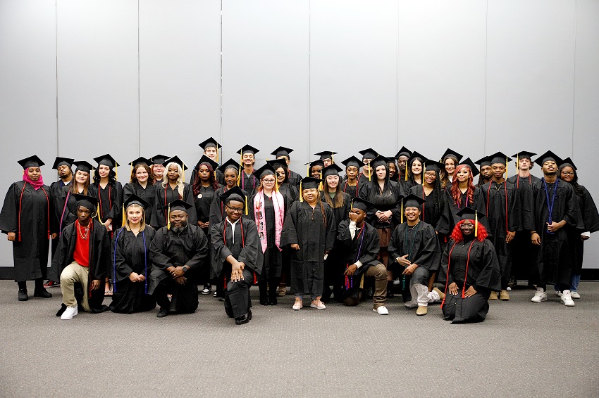 The Adult Education Launch Pad on East Mississippi Community College’s Golden Triangle campus conducted a graduation ceremony Dec. 4 for students who had earned their high school equivalency diplomas. 