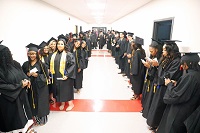 East Mississippi Community College Class of 2025 graduates participate here in one of three graduation ceremonies that took place May 9-10 on the college’s Golden Triangle campus. 