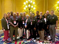 EMCC Board of Trustees members Ed Mosley, Evelyn Murray, Linda Jackson and Bubba Davis were honored for their years of service during the 2025 Mississippi Association of Community College Trustees Conference in Biloxi that took place June 9-11. Also in attendance at the conference were EMCC President Dr. Scott Alsobrooks, other EMCC Board of Trustees members, as well as members of EMCC’s Administrative Cabinet. 