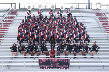 The Mighty Lion Band on EMCC’s Scooba campus grew from 62 members in 2024 to more than 100 members by the fall of 2025. The band performs during EMCC athletic competitions and school events.