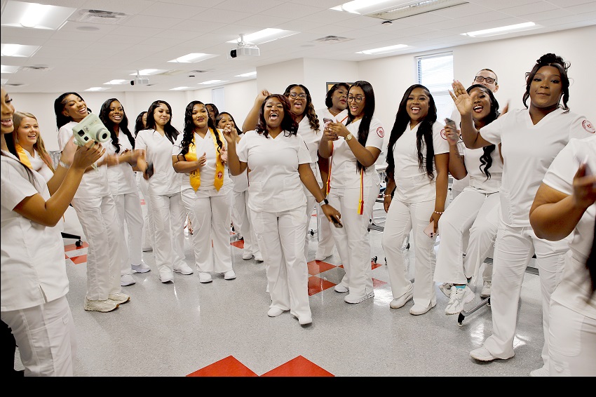 Students in the Practical Nursing program on East Mississippi Community College’s Golden Triangle campus graduated July 29 in a ceremony that took place in the Lyceum Auditorium. 