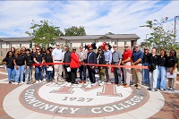 A ribbon cutting to celebrate the completion of a project to construct new sidewalks and courtyards on East Mississippi Community College’s Scooba campus took place Oct. 17.