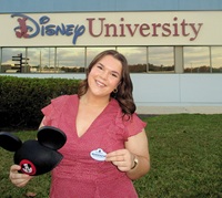 East Mississippi Community College alumna Makenzie Scarbrough graduated from the college in December of 2025 spent the next four months working as a paid intern at Walt Disney World in Florida. This fall she will enroll at the University of Mississippi Medical Center’s School of Dentistry.