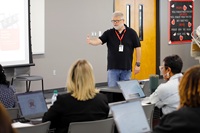 East Mississippi Community College Center for Teaching and Learning Director Scott Baine conducted a May 13, 2026, training session for Division of Nursing and Health Sciences faculty and staff that best practices for removing digital accessibility barriers for students, among other things.