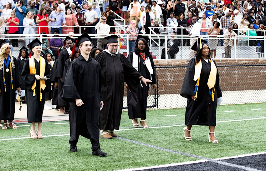 A graduation ceremony on East Mississippi Community College’s Scooba campus took place May 7 on Sullivan-Windham Field.