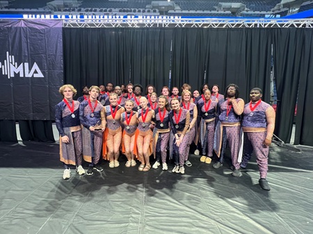 The Mighty Lion Band indoor percussion ensemble placed second in the Independent A Division at the Mississippi Indoor Association Championships at the University of Mississippi in April. The Mighty Lion Band indoor percussion ensemble placed second in the Independent A Division at the Mississippi Indoor Association Championships at the University of Mississippi in April.