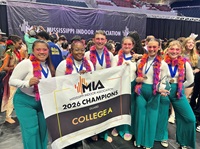 The Mighty Lion Band's winter guard ensemble won the state championship in the College A Division at the Mississippi Indoor Association Championships at the University of Mississippi that took place in April.
