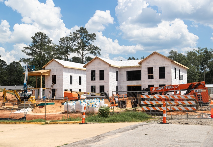 Construction is underway on a nearly $2.5 million student housing project at East Mississippi Community College’s Scooba campus, where two new apartment buildings are under construction.